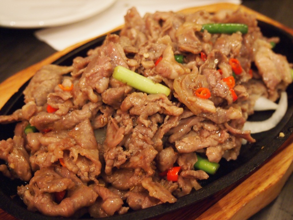 Sizzling spicy lamb