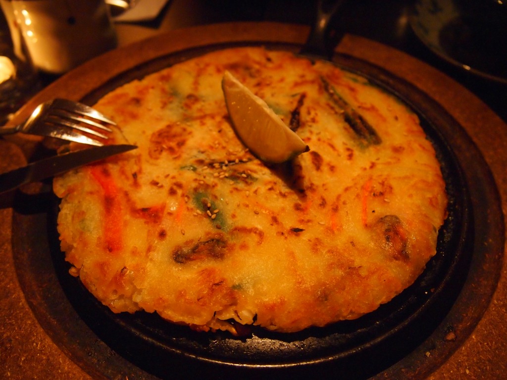 Korean seafood pancake